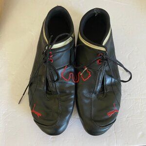 Puma Ferrari Mens US 12.5 Future Cat Black Red Motorsport Athletic Shoes Sneaker